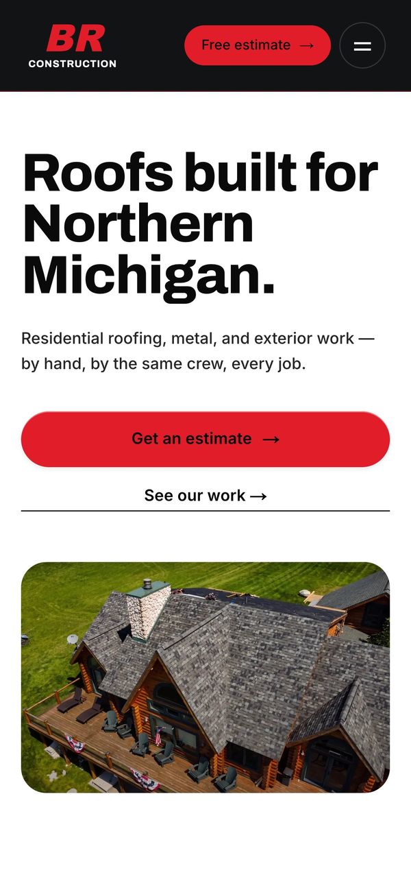 Homepage on a phone
