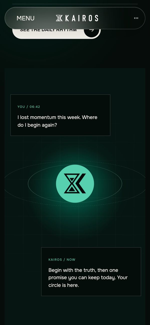 Coaching section on a phone